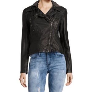 Free People Vegan Faux Leather Motorcycle Jacket